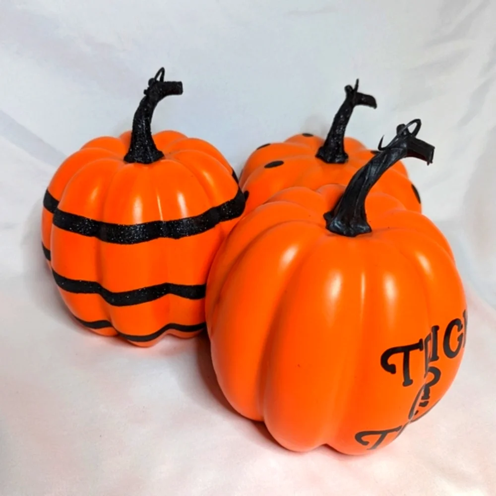 Halloween Foam Plastic Pumpkins